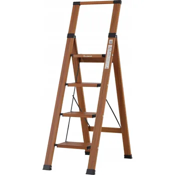 Žebřík Skládací hliníkový Žebřík pro domácí použití, 4 stupně LEMAR , Slim Space