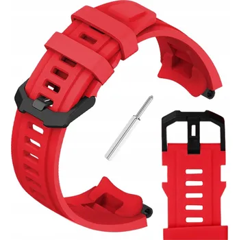 Řemínek na hodinky ChronSmarta řemínek pro hodinky Amazfit T-REX 2, gumový, červený, řemínek 28 mm