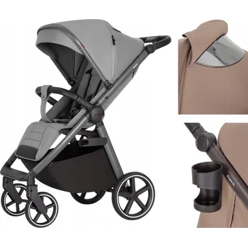 Kočárek Sportovní kočárek Carrello Bravo SL CRL-5520 SHUTTLE GREY