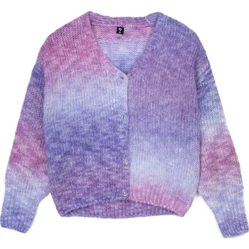 Dívčí svetr Reporter Young | Dívčí barevný svetr s ombré efektem na knoflíky - Barva FIALOVÁ, Velikost 146 243-0773G-03-680-1