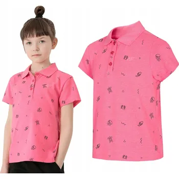 4F dětské tričko růžové bavlna velikost 158