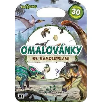 omalovánky Dino - Omalovánky se samolepkami