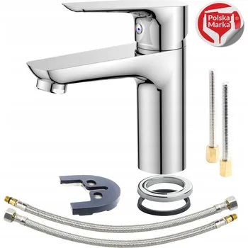 Vodovodní baterie Stojánková umyvadlová baterie Sotbe Inari, stříbrná