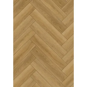 Obklad Mexen Chattanooga vinylové panely rybí kost 570 x 95 mm LVT Dryback 2,5 mm, podklad PVC, 4 V-spára, dub Vinylové panely