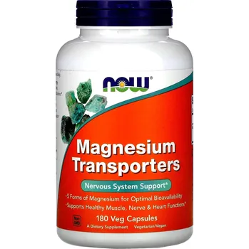 Now Foods Magnesium Transporters 120 mg, 180 cps.