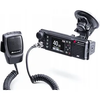 Vysílačka CB radiostanice MIDLAND 88 M88 M-88 AM/FM 12V / 24V REPRODUKTOR VPŘEDU + KONEKTOR