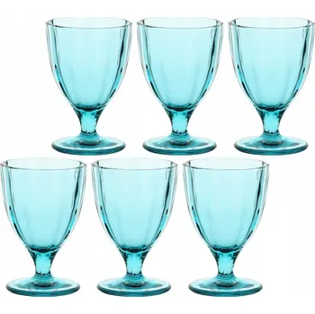 Sklenice Skleničky na bílé víno Rose Tulipani Amami zelené 300ml 6 ks