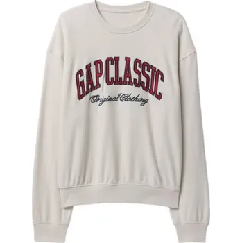 Pánská mikina Pánská mikina GAP CLASSIC LOGO CREW XS Béžová, Červená, Černá