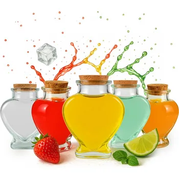 Láhev 5x Skleněná láhev AMOR 150 Ml na alkohol, Likéry, víno, Dárek, Svatební Hostina - láhev