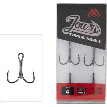 Rybářský háček Spinningové háčky Mikado Jaws Strong 6 ks