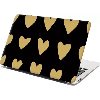 samolepka Sablio Samolepka na notebook Zlatá srdíčka - 29x20 cm