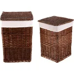 Koš prádelní - proutěný, s víkem, přírodní, cena za sadu 2 ks