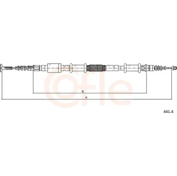 Autodíl Tažné lanko, parkovací brzda COFLE 441.4