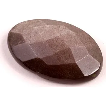 Sběratelství Kabošon Broušený Stříbrný Obsidián č.6725 (27x17x7mm)