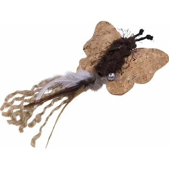 Hračka pro kočku Nobby hračka pro kočky korkový motýl 8/18 cm