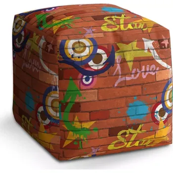 Taburet Sablio Taburet Cube Zeď: 40x40x40 cm