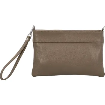 Kabelka Dámská kožená crossbody kabelka tmavě béžová - Delami Vera Pelle Denica béžová