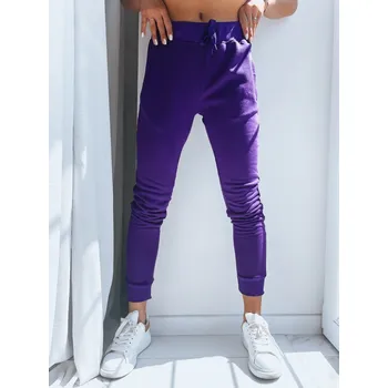 Dstreet Dámské tepláky FITS černé UY0135z Barva: Fialová, Velikost: XL