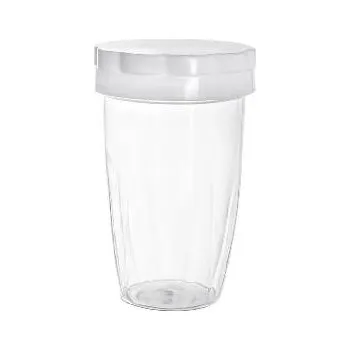 Cukřenka Cukřenka 150ml, ČIRÁ, bílé nebo šedé víčko, d5,5x9cm, sypací, plast