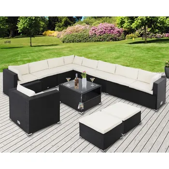 Zahradní sestava FurniGO Zahradní ratanová sestava Agen II