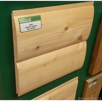 Obklad Palubka srubová profil "D" A/B, 24x146x4 000mm, (2,336)/bal)