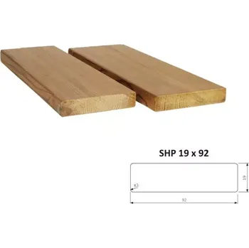 Příslušenství pro plot Hoblované prkno SHP 19 x 92 x 3000 mm - THERMOWOOD