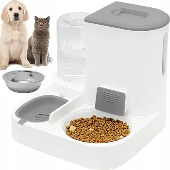 Miska pro psa MISKA VÝDEJNÍK VODY A KRMIVA 2V1 AUTOMATICKÁ 1L VODA 2,2L KRMIVO PRO PSA KOČKU