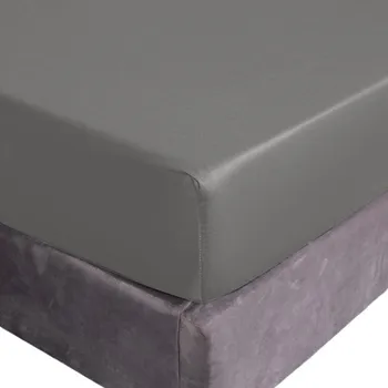 Prostěradlo PROSTĚRADLO BAVLNĚNÉ S GUMOU 90x200+25 ŠEDÉ