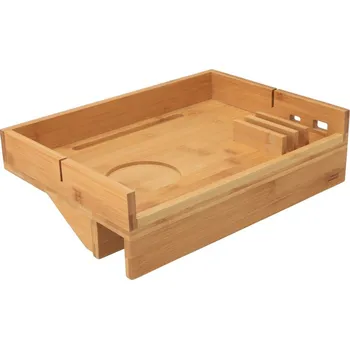 Postel Bambusový závěsný stolek na postel