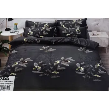 Povlečení 3D sada Povlečení 180x200 cm, 3 Č. . Bavlna Přikrývka s motivem květin a motýlů, Polštáře .