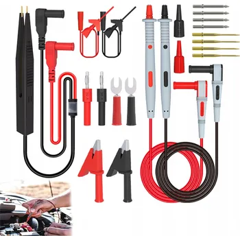 Měřicí kabel MĚŘICÍ VODIČE KABELY PRO MULTIMETR KROKOSVORKY PINZETA CLEQEE P1503E 21v1