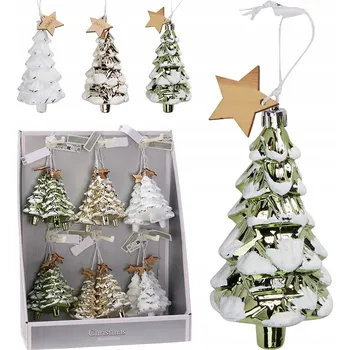 Vánoční ozdoba Závěsná ozdoba na stromeček 12×6 cm - Vánoční mix