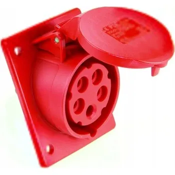 Elektrická zásuvka Elektrická Zásuvka na pracovní desku Pce červená