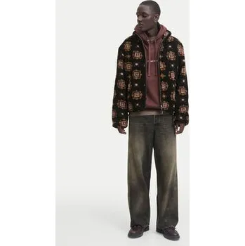 Pánská mikina Jack & Jones Fleecová mikina Norrebro 12291531 Černá Regular Fit XS