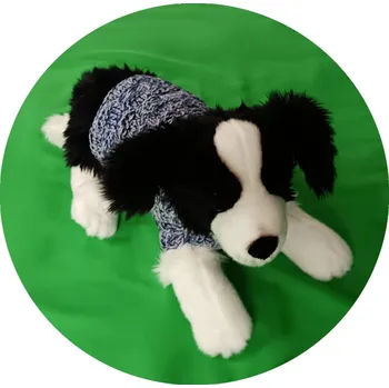 Obleček pro psa Lucido | Ručně pletený svetr pro pejska modrý SV005