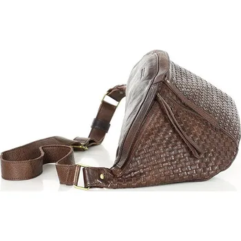 Ledvinka Dámská kožená ledvinka Marco Mazzini VS6 tmavě hnědá