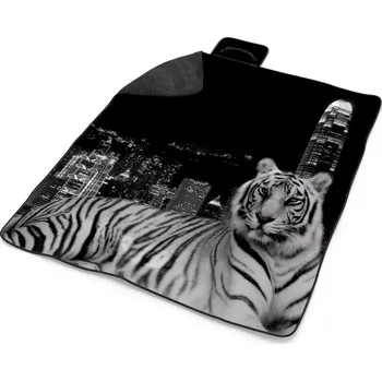 deka Sablio Plážová deka Městský tygr: 200x140 cm