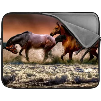 pouzdro na notebook Sablio Obal na notebook Koně ve vodě - 17"