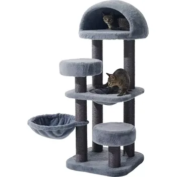 Nobby škrabadlo pro kočky NARA tmavě šedá 49 x 49 x 121 cm