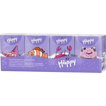 Papírový kapesník Happy kap. 9x8ks mini