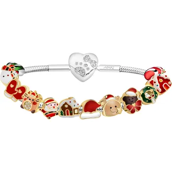 Náramek Stříbrný dětský náramek Beads - sada - Vánoce - AP93-0467