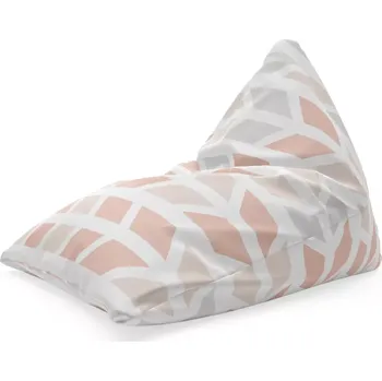 Sedací pytel Sablio Sedací vak Triangl Světlé kosodélníky: 120 x 100 x 100 cm