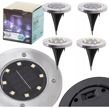 Venkovní osvětlení Solární lampa se šroubovacím uzávěrem Ikonka černá 13 cm 4 ks