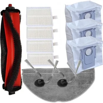 Sada příslušenství pro robotický vysavač HEPA filtry, kartáče do vysavače ROBOROCK Q7 TF Plus mopy a sáčky, 12ks sada