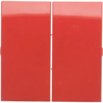 vypínač Kryt 2 násobný pro přístroje spínačů a tlačítek, Simon 54 DKW5/22, červená