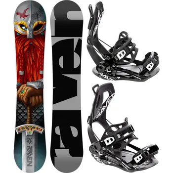 Snowboarding RAVEN Snowboard set Raven Dwarf + vázání Raven FT360 157cm ČERNÁ|ČERVENÁ 2023