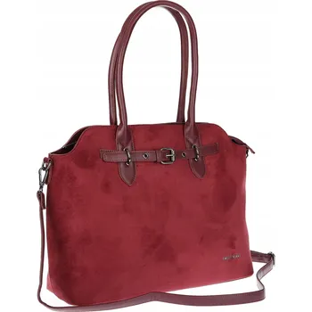 SWEET YEARS kabelka eko kůže semišová červená