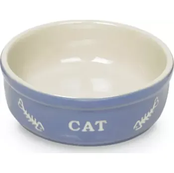 Miska pro psa Nobby Cat keramická miska 13,5 cm modrá