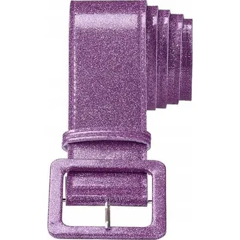 Opasek PÁSEK Široký Brokátový FIALOVÝ Disco 80. a 90. léta Karneval Párty Ples 120 cm