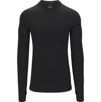 Pánské merino triko Brynje Arctic Double Shirt w/inlay, black - S